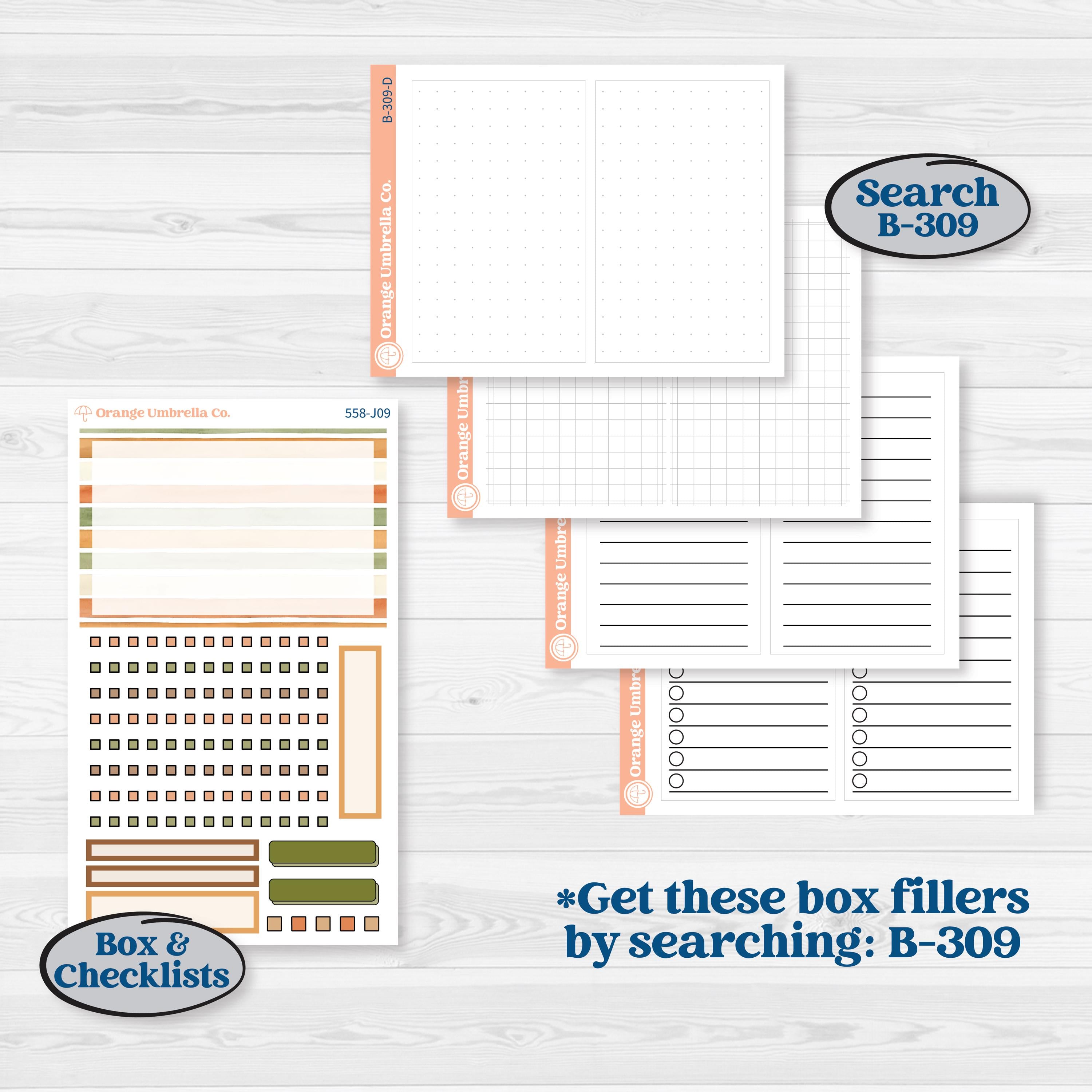 Autumn Sweater Weather Kit | A5 Daily Duo Planner Kit Stickers | Soft Sweaters | KIT-558-J
