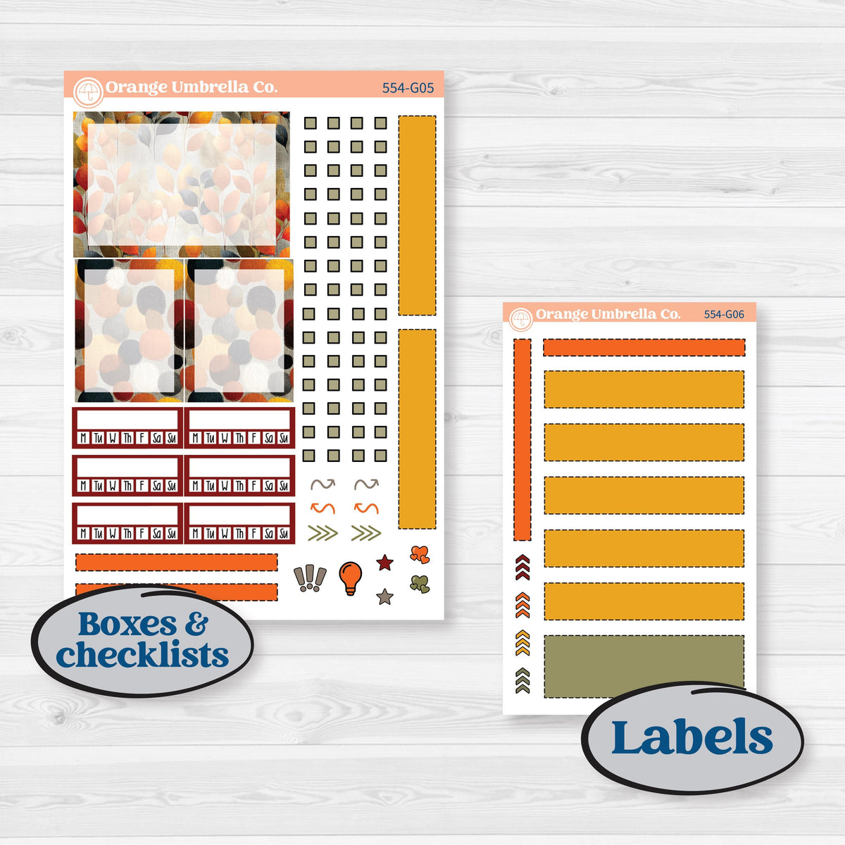 Thanksgiving Planner Kit | Erin Condren A5 Weekly Dashboard Planner Kit Stickers | Gather In Gratitude | KIT-554-G4