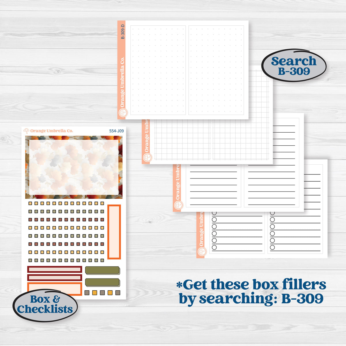 Thanksgiving Planner Kit | A5 Daily Duo Planner Kit Stickers | Gather In Gratitude | KIT-554-J