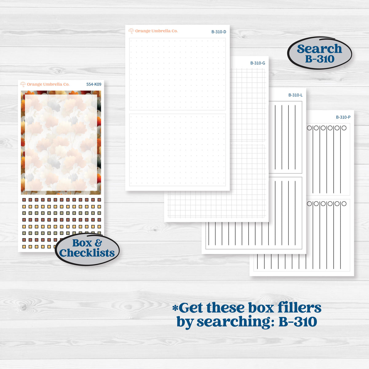 Thanksgiving Planner Kit | 7x9 Erin Condren Daily Duo Planner Kit Stickers | Gather In Gratitude | KIT-554-K