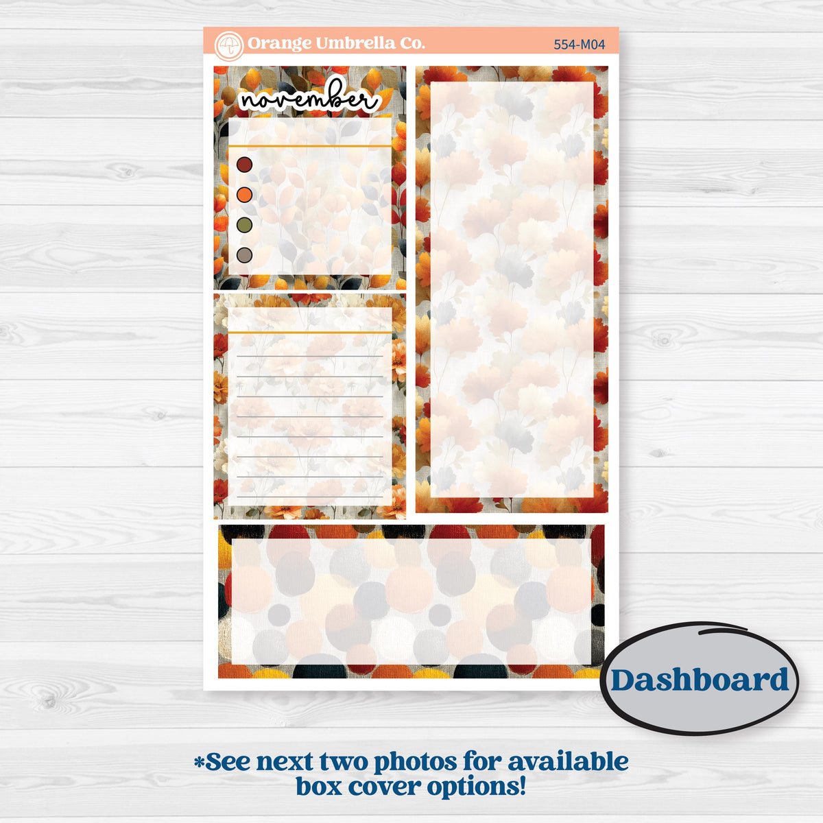 Thanksgiving Planner Kit | A5 Erin Condren Monthly & Productivity Dashboard Sticker Kit | Gather In Gratitude | KIT-554-M