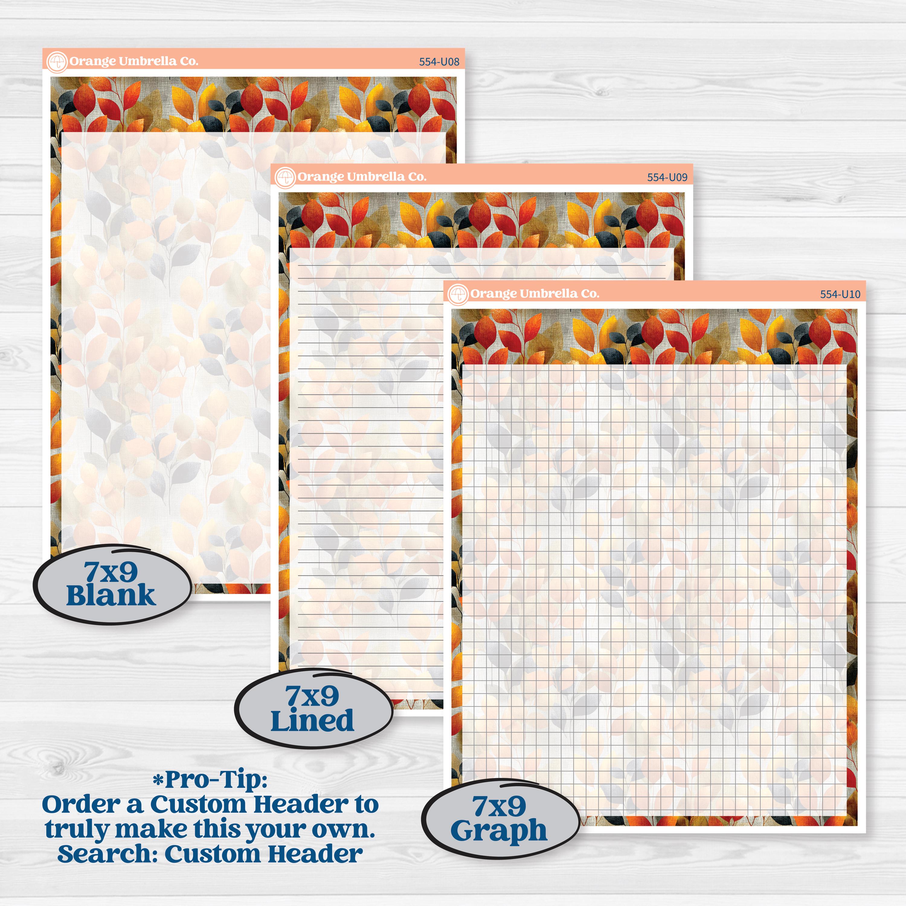 Thanksgiving Planner Kit | Create Your Own Monthly Dashboard Universal | Monthly & Reading Log Sticker Kit | Gather In Gratitude | KIT-554-U