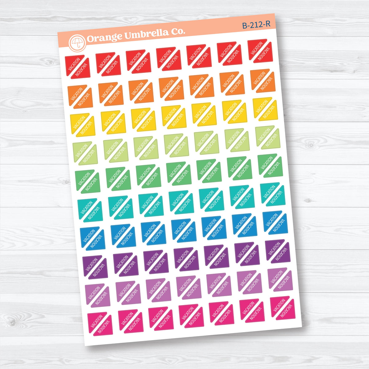 Vacation Mini Corners | Travel Planner Stickers | B-212
