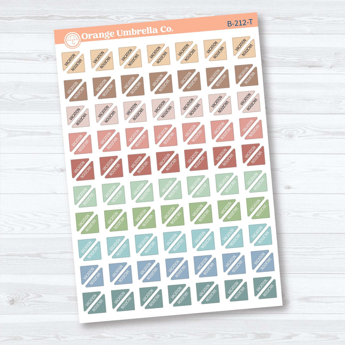 Vacation Mini Corners | Travel Planner Stickers | B-212