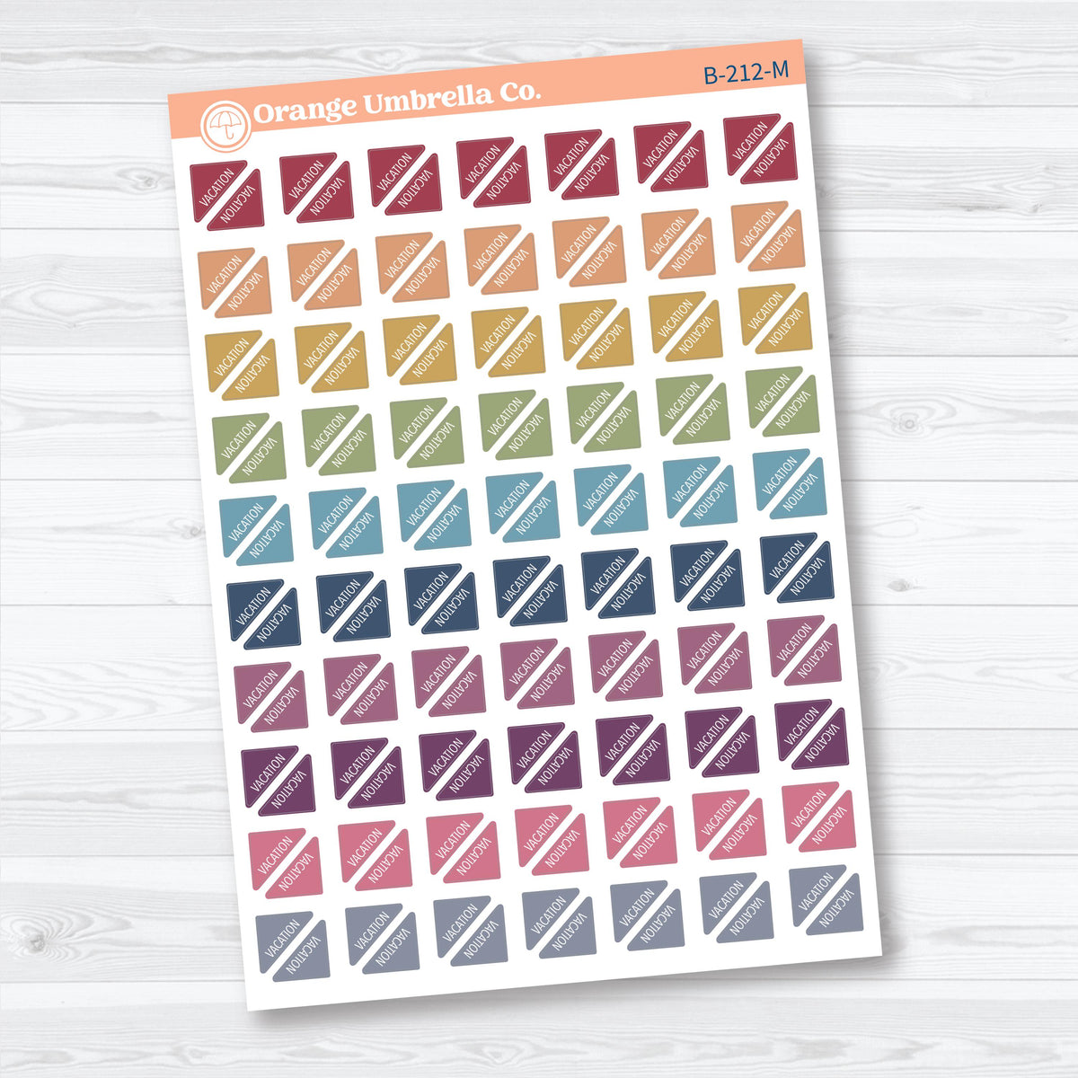 Vacation Mini Corners | Travel Planner Stickers | B-212