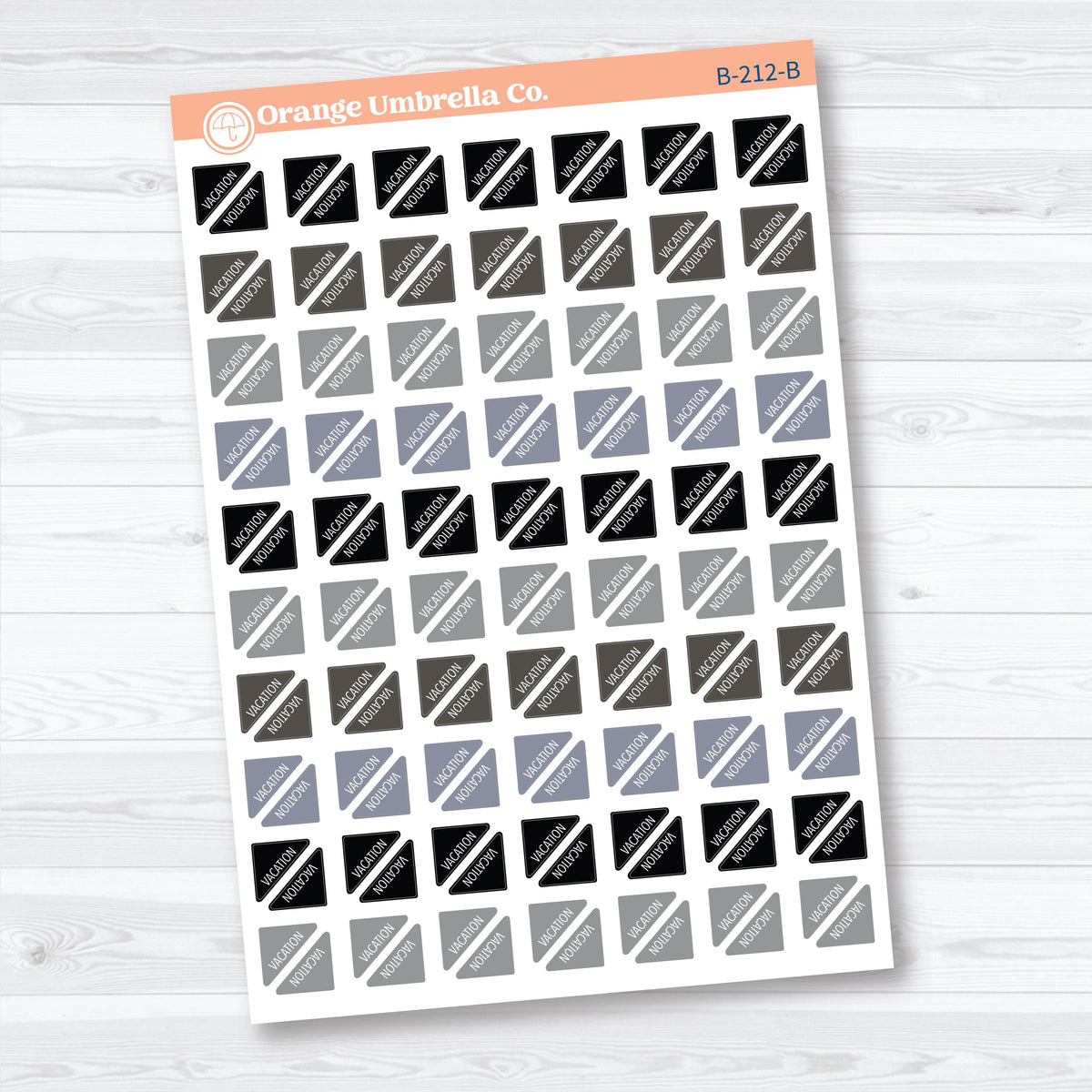 Vacation Mini Corners | Travel Planner Stickers | B-212