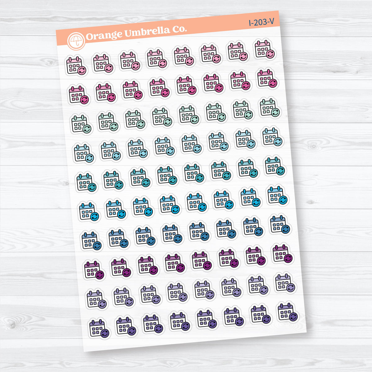 Subscription & Renewal Budget Icons | Clear Matte Finance Planner Stickers | I-203-CM