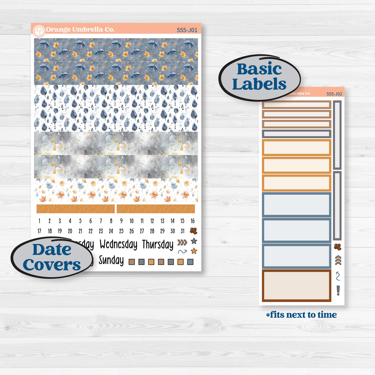 Reading Planner Kit | A5 Daily Duo Planner Kit Stickers | Reading Weather | KIT-555-J