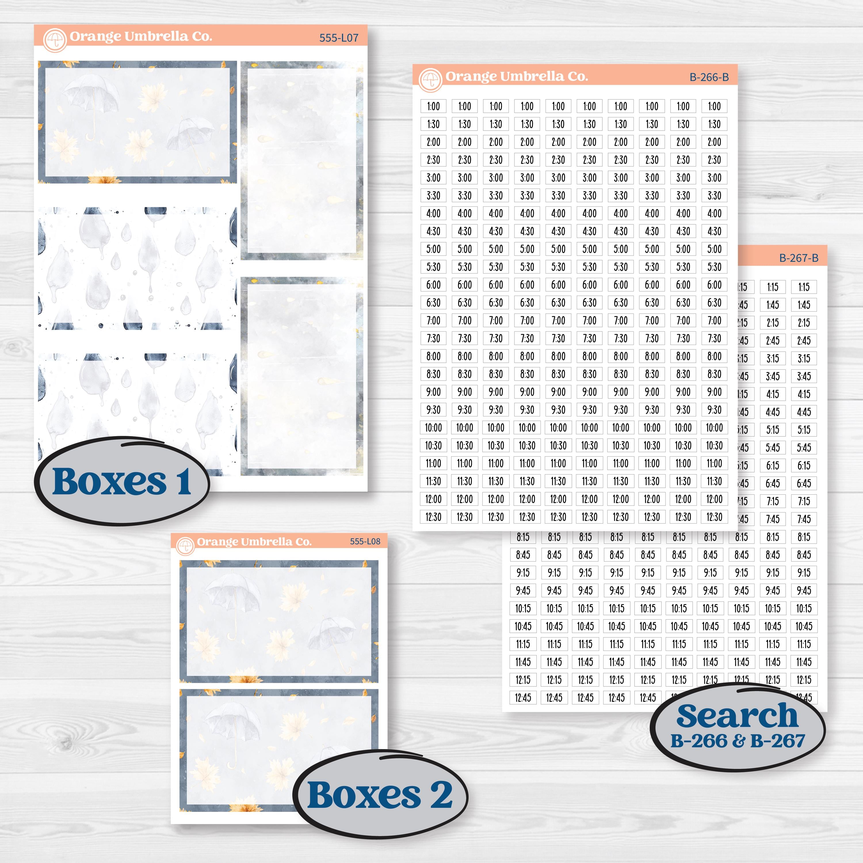 Reading Planner Kit | 7x9 Plum Daily Planner Kit Stickers | Reading Weather | KIT-555-L