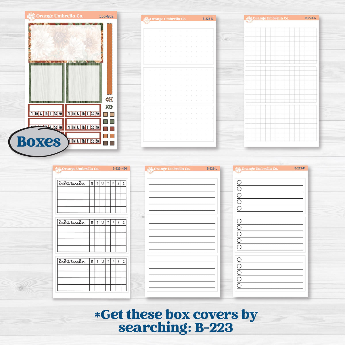 Woodland Animal Kit | Erin Condren 7x9 Weekly Dashboard Planner Kit Stickers | Woodland Zoo | KIT-556-G