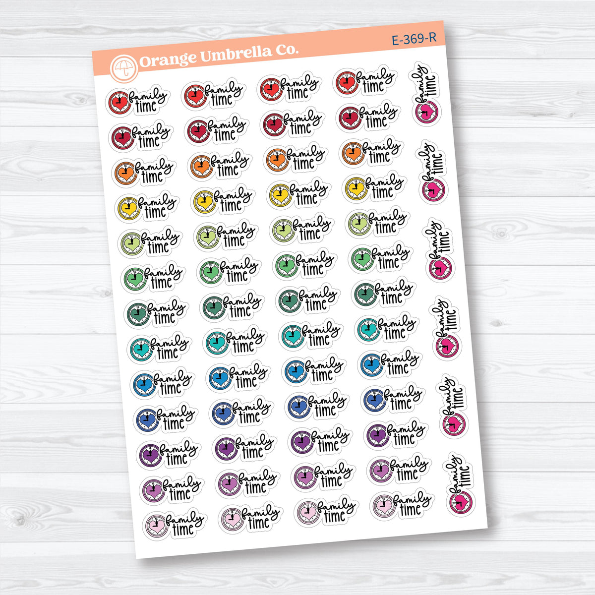 Family Night Scripts | Event Planner Stickers | E-369