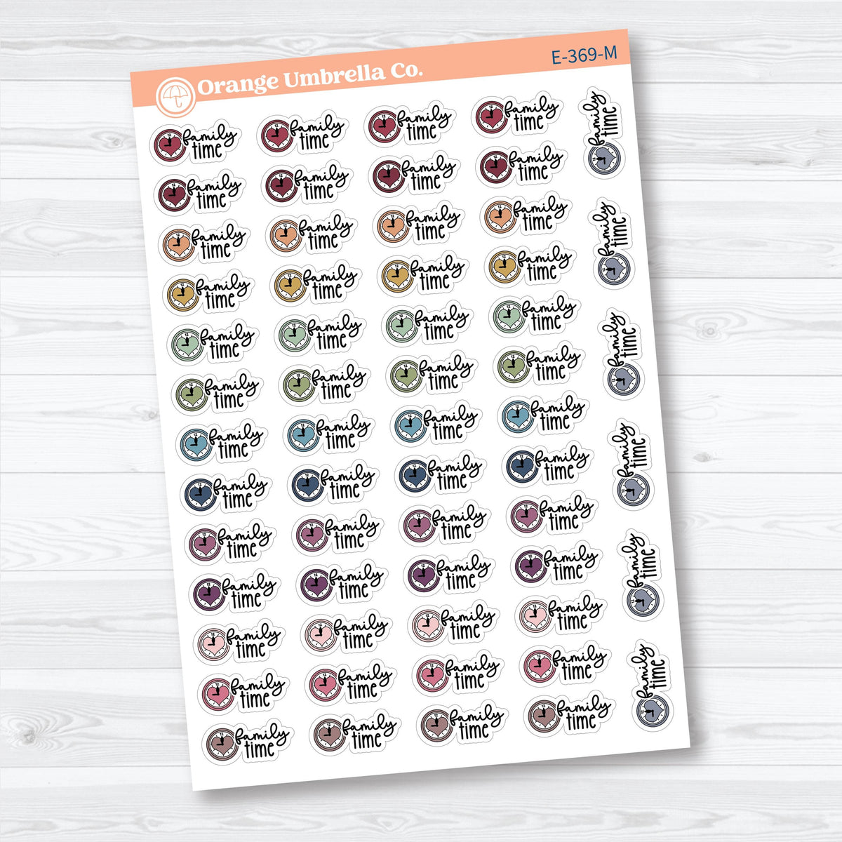 Family Night Scripts | Event Planner Stickers | E-369