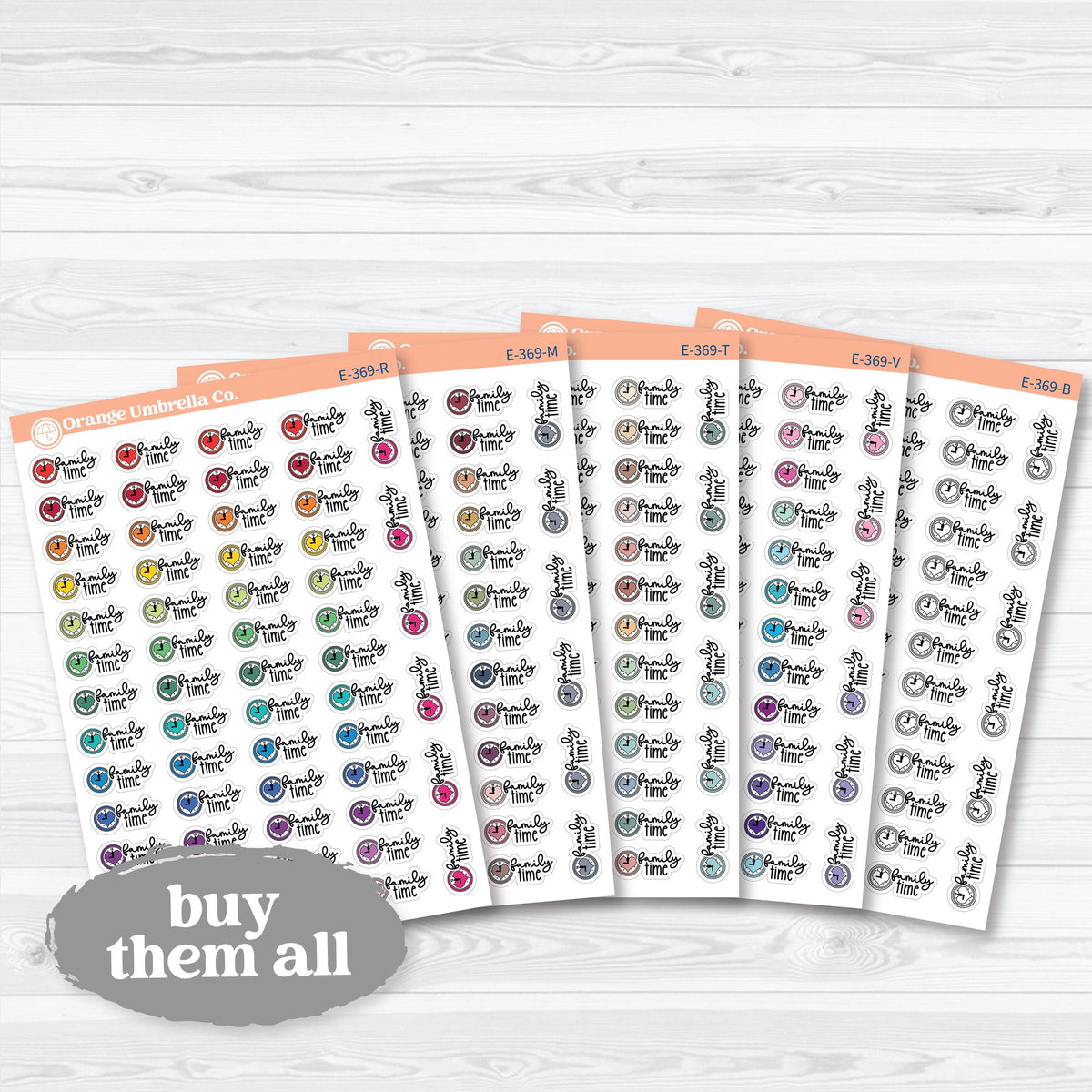 Family Night Scripts | Event Planner Stickers | E-369