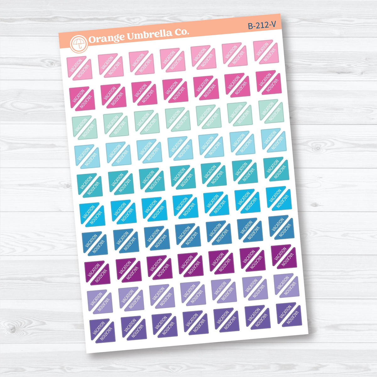 Vacation Mini Corners | Travel Planner Stickers | B-212
