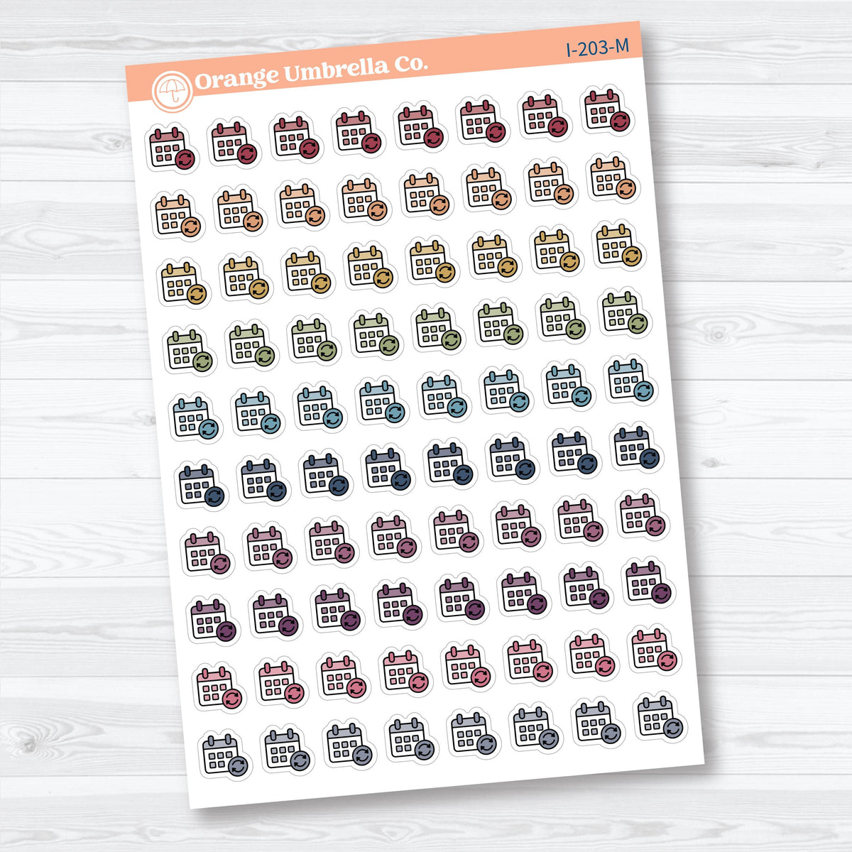 Subscription & Renewal Budget Icons | Finance Planner Stickers | I-203