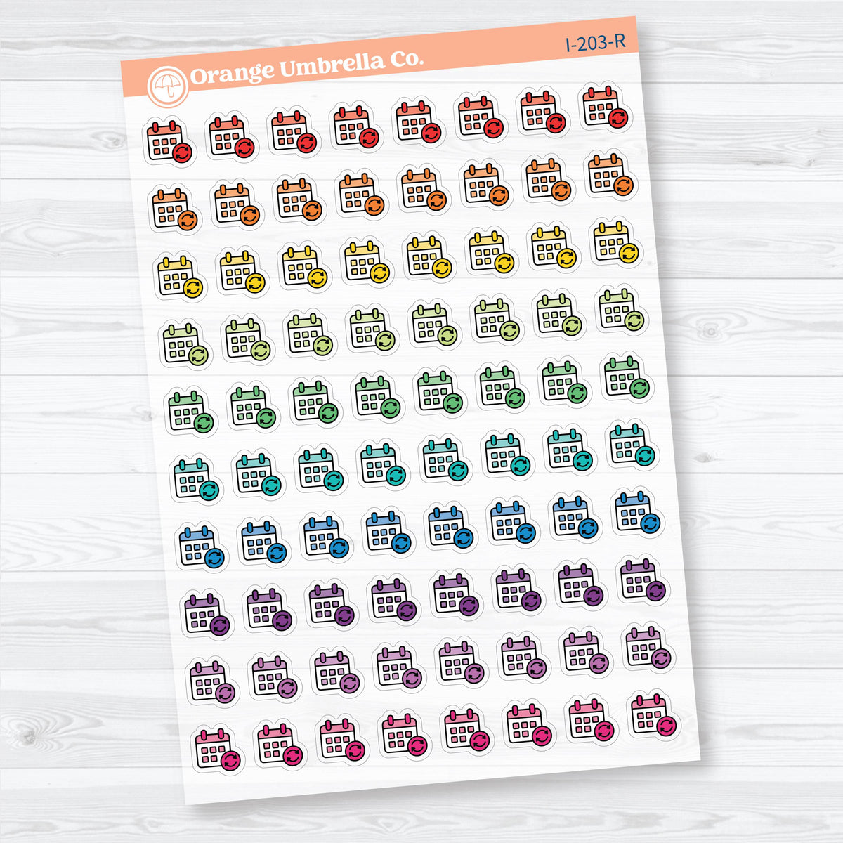 Subscription & Renewal Budget Icons | Clear Matte Finance Planner Stickers | I-203-CM