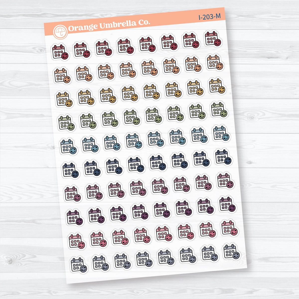 Subscription & Renewal Budget Icons | Clear Matte Finance Planner Stickers | I-203-CM