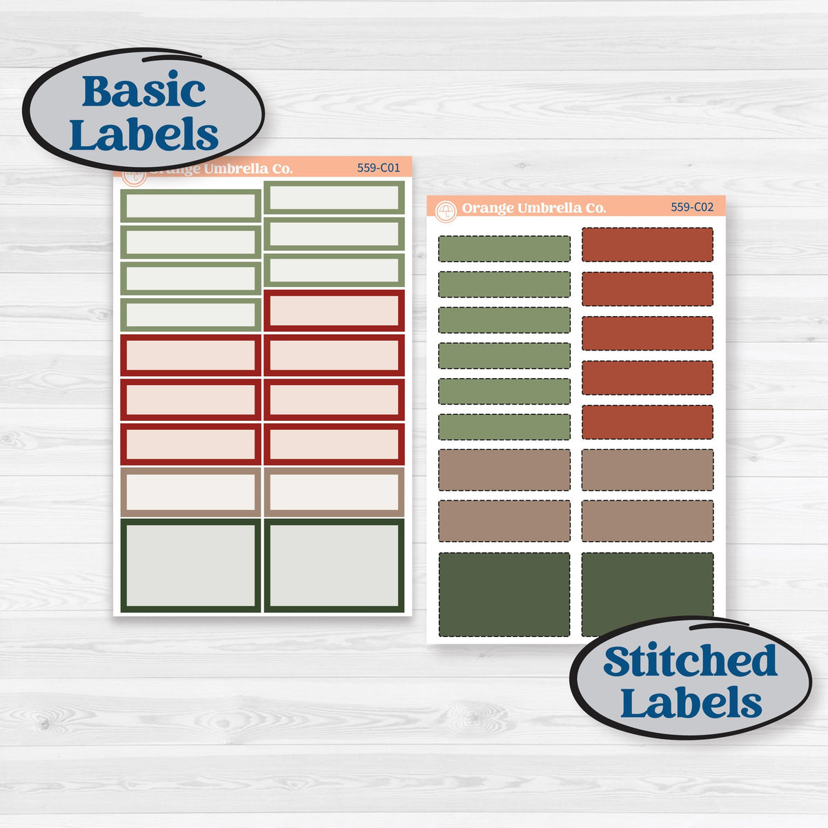 Vintage Christmas Planner Kit | Weekly Add-On Labels Planner Kit Stickers | Christmas Village | KIT-559-C