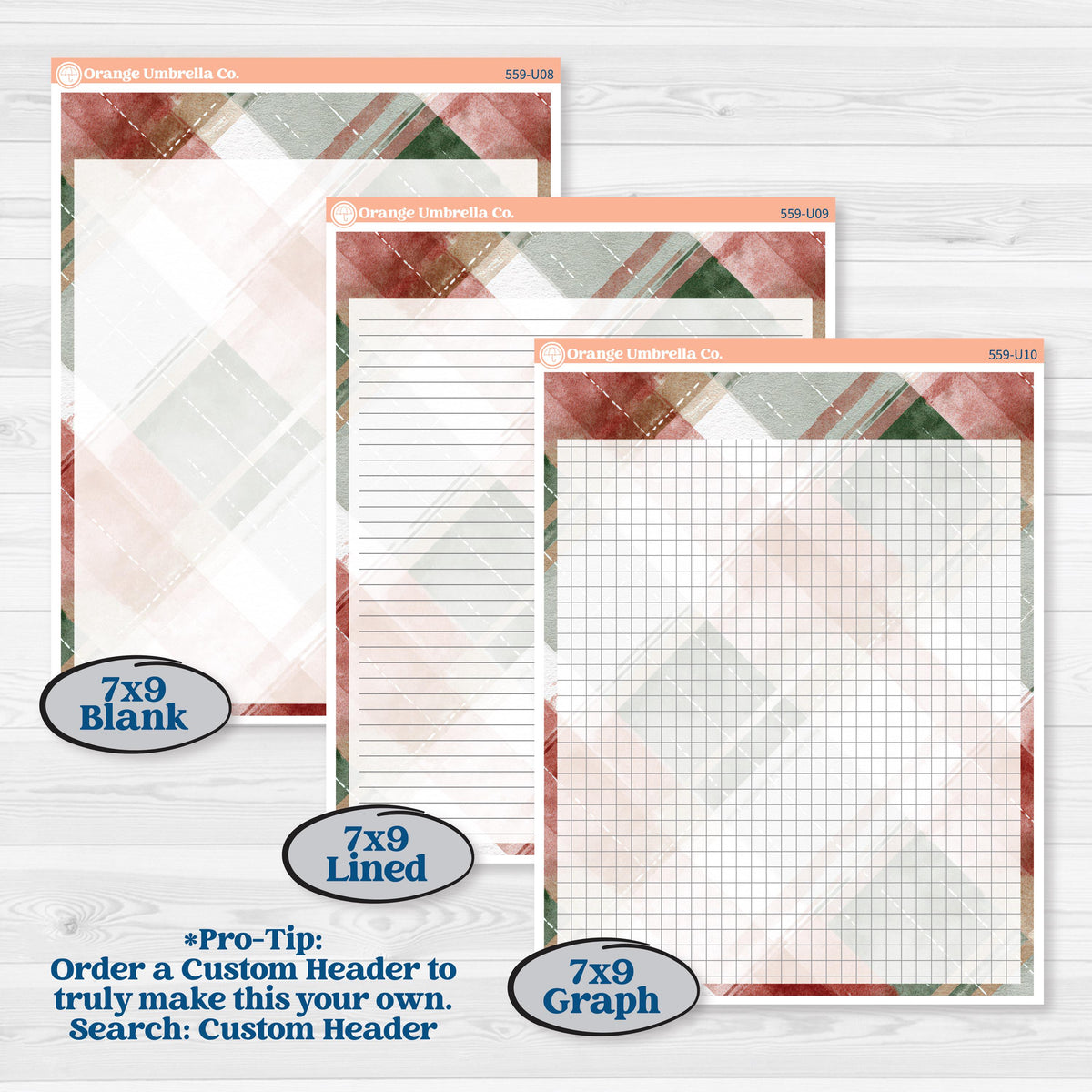 Vintage Christmas | A5 or 7x9 Create Your Own Monthly Dashboard Universal | Reading Log Sticker Kit | Christmas Village | KIT-559-U