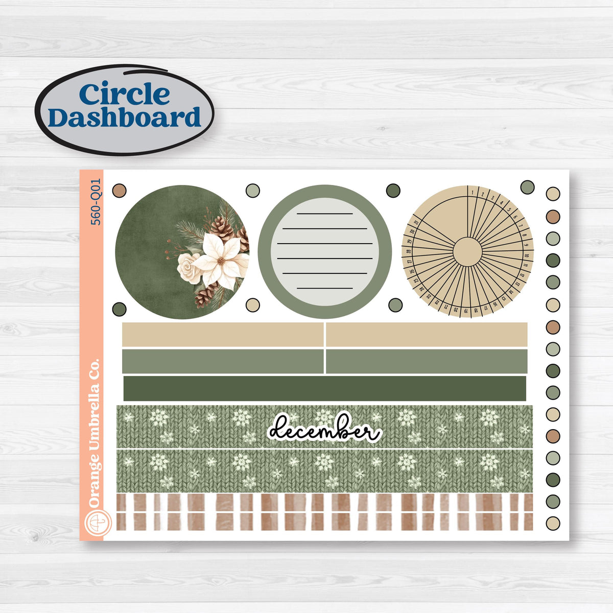 Cozy Winter Planner Kit | 7x9 Plum Monthly & Dashboard Planner Kit Stickers | Snowdrift | KIT-560-Q