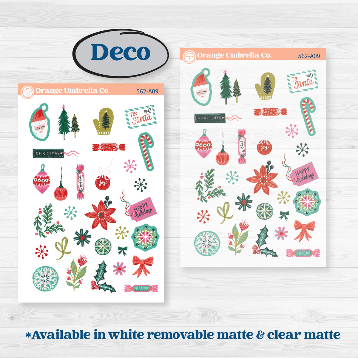 Retro Christmas Planner Kit | Weekly Sticker Kit for Vertical Planners like Erin Condren | All Is Bright | KIT-562-A