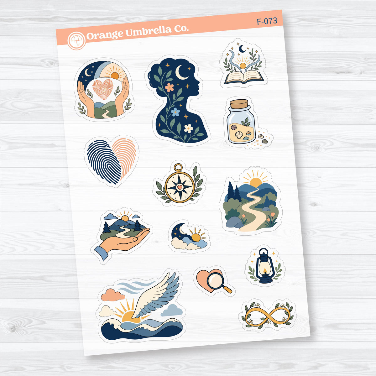 Psalm 139 Bible Study Collection | Clear Matte Faith & Bible Journaling Planner Stickers | F-071-073-CM