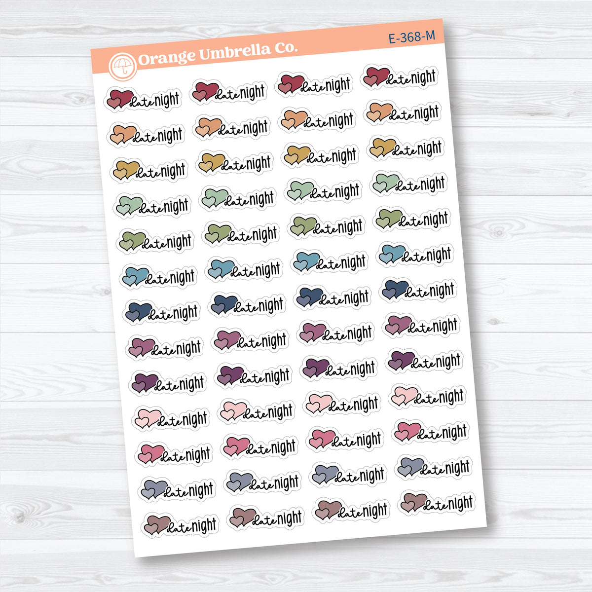 Date Night Scripts | Event Planner Stickers | E-368