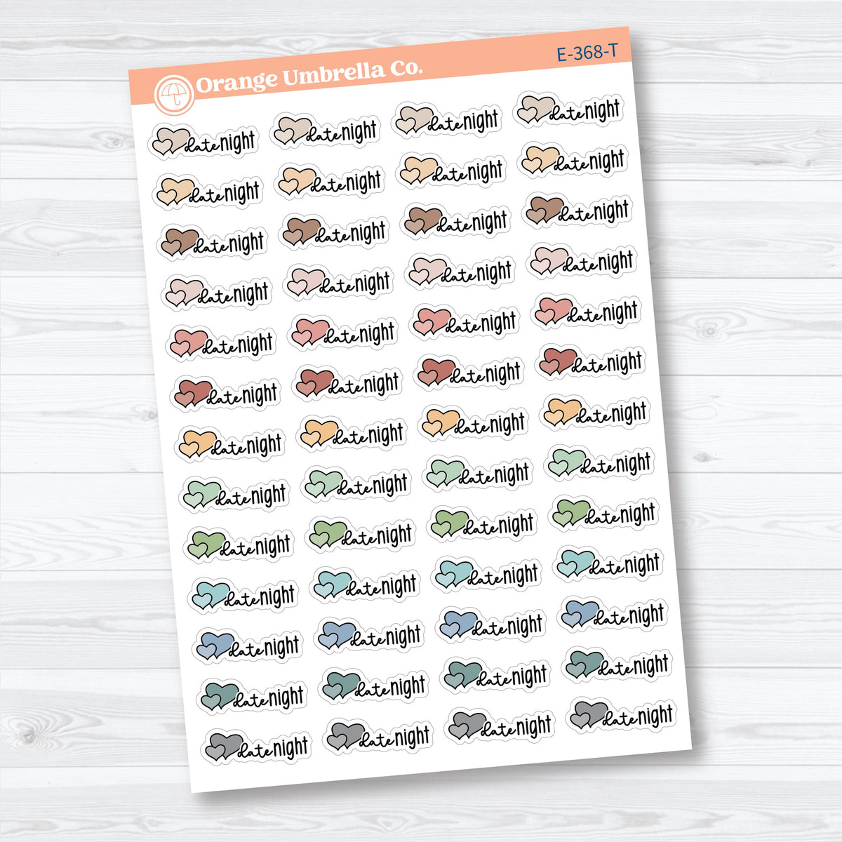 Date Night Scripts | Event Planner Stickers | E-368