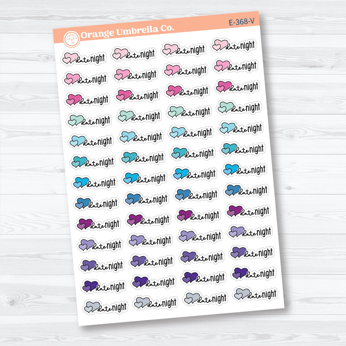 Date Night Scripts | Event Planner Stickers | E-368