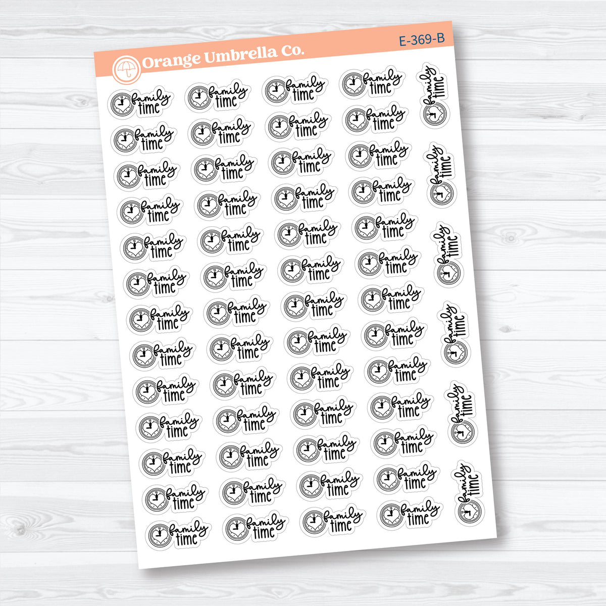 Family Night Scripts | Event Planner Stickers | E-369