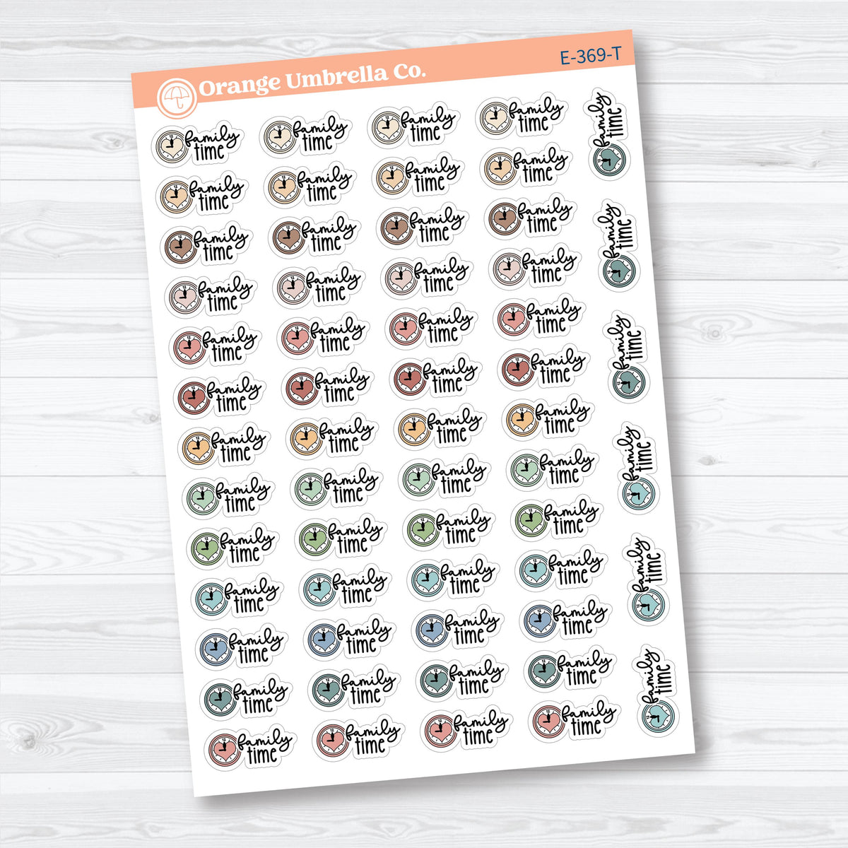 Family Night Scripts | Event Planner Stickers | E-369