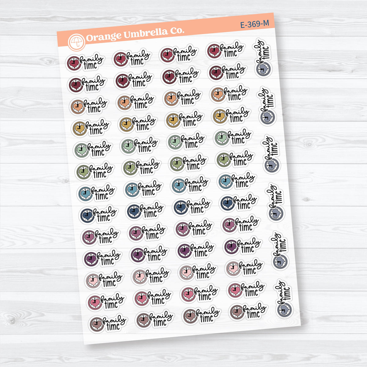 Family Night Scripts | Clear Matte Event Planner Stickers | E-369-CM