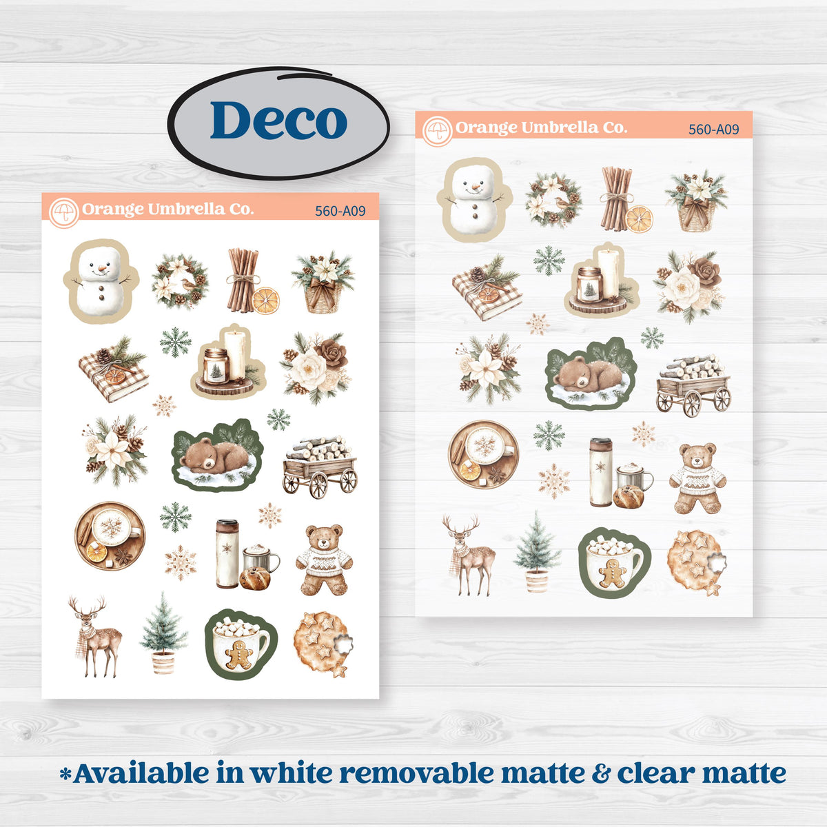 Cozy Winter Planner Kit | Weekly Sticker Kit for Vertical Planners like Erin Condren | Snowdrift | KIT-560-A