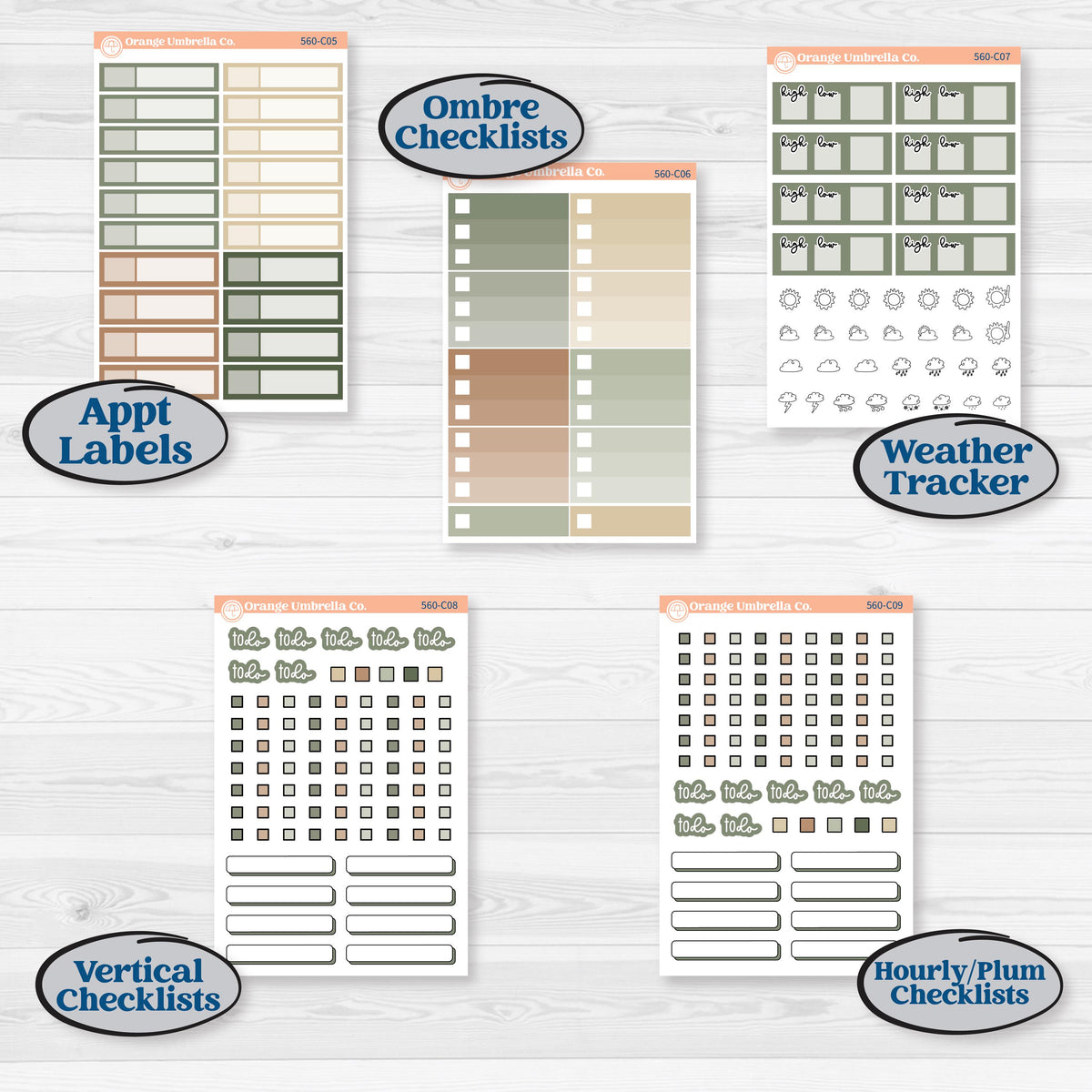 Cozy Winter Planner Kit | Weekly Add-On Labels Planner Kit Stickers | Snowdrift | KIT-560-C