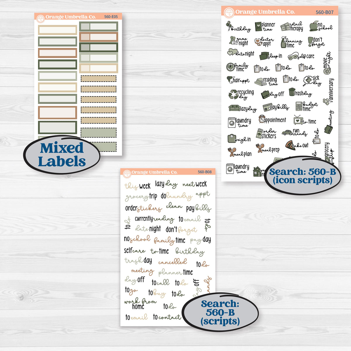 Cozy Winter Planner Kit | Hobonichi Cousin Weekly & Daily Planner Kit Stickers | Snowdrift | KIT-560-E
