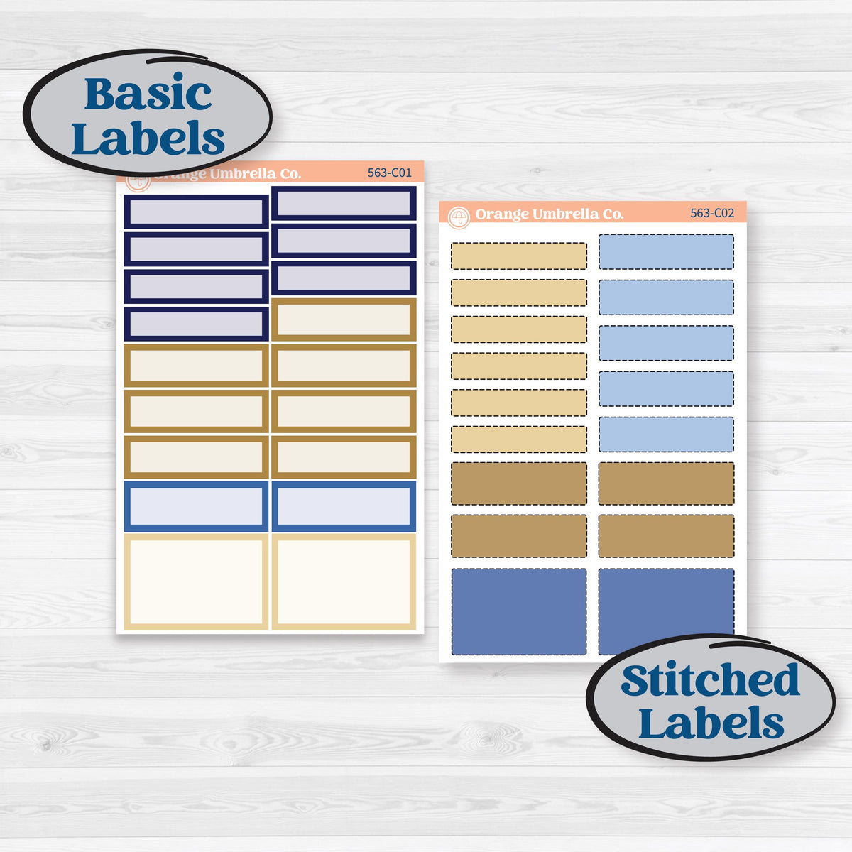 Blue and Gold Christmas Planner Kit | Weekly Add-On Labels Planner Kit Stickers | Twas The Night | KIT-563-C