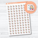 mini laundry spazz planner stickers kawaii cat icons doing laundry for tracking chores and routines