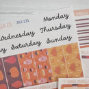 Autumn Vibes Kit | 7x9 Daily Duo Planner Kit Stickers | Fall Around | 353-131