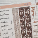 Winter Animals | Hobonichi Cousin Planner Kit Stickers | Hibernate | 352-051