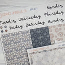 Neutral Florals And Shapes | 7x9 Daily Duo Planner Kit Stickers | Serenity | 351-131