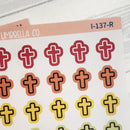 Cross Icon Planner Stickers | I-137