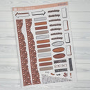 Coffee Lovers Universal Planner Kit | Journal Style Planner Kit Stickers | U-021