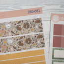 Thanksgiving Planner Kit | A5 Compact Vertical Planner Kit Stickers for Erin Condren | Turkey Trot | 350-081