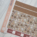 Thanksgiving Planner Kit | Hobonichi Weeks Planner Kit Stickers | Turkey Trot | 350-071