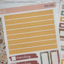 Thanksgiving Planner Kit | 7x9 Compact Vertical Planner Kit Stickers | Turkey Trot | 350-091