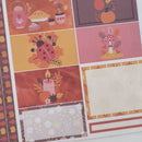 Autumn Vibes Kit | Plum Vertical Priorities 7x9 Planner Kit Stickers | Fall Around | 353-041