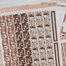 Winter Animals Kit | A5 Plum Daily Planner Kit Stickers | Hibernate | 352-141