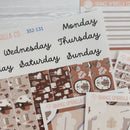 Winter Animals Kit | 7x9 Daily Duo Planner Kit Stickers | Hibernate | 352-131