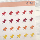 Pushpin Icon Planner Stickers | I-217