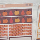 Autumn Vibes Kit| A5 Compact Vertical Planner Kit Stickers for Erin Condren | Fall Around | 353-081